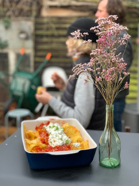 Nachos im Holzofen