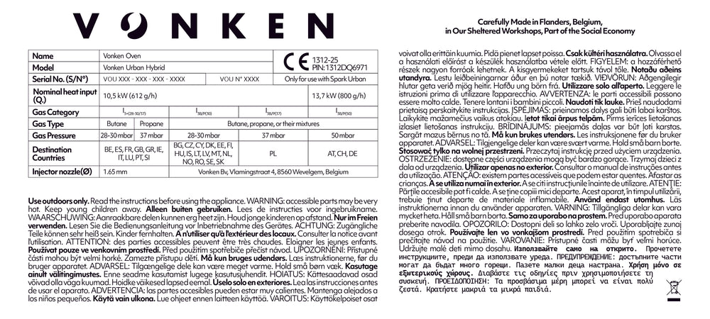 Vonken Urban + Gas Control Unit
